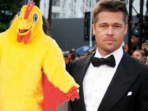 Brad Pitt worked as a chicken mascot for El Pollo Loco