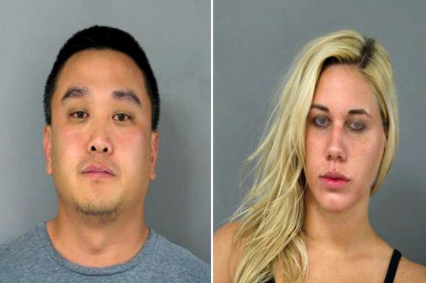 Couple 'caught having sex' on roof of Mexican restaurant 'carried on despite cops arriving'